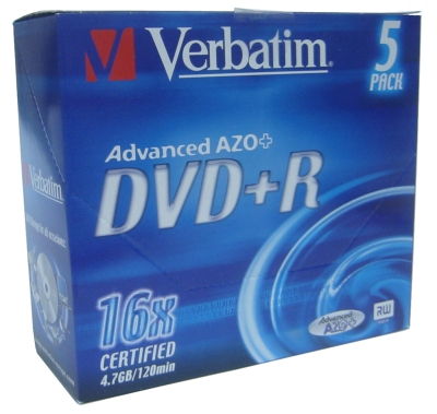 Verbatim Dvd R 47gb 16x Pack 5 Unidades  Lpi